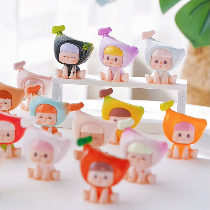 Buer Banana Hi Friends Series Mini Beans Figures