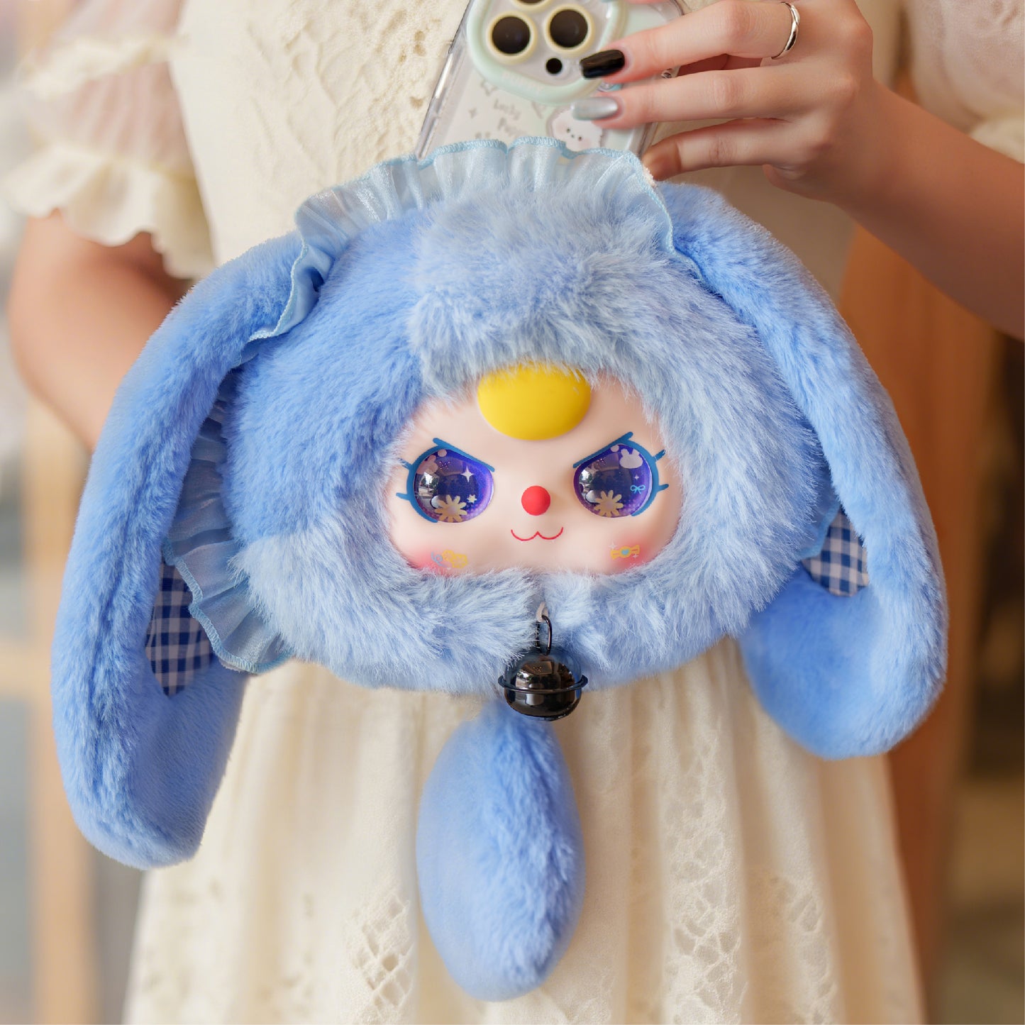Baby Three Lucky Rabbit Zipper Bag Series Plush Dolls