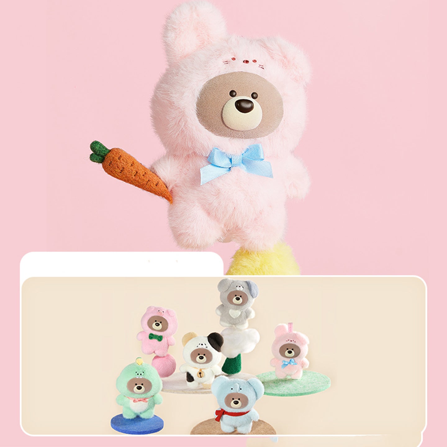 Gi-ft Bear Animal Costume Series Plush Pendant Dolls