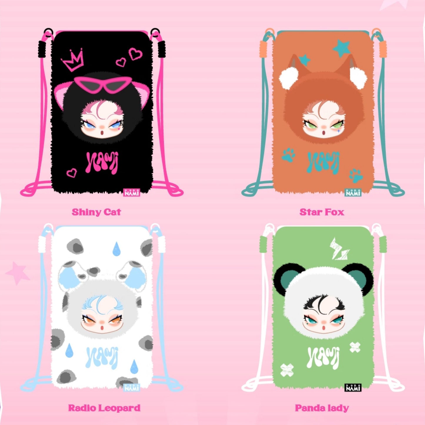 DODO NAMI Midnight Disco Series Plush Phone-Case Dolls