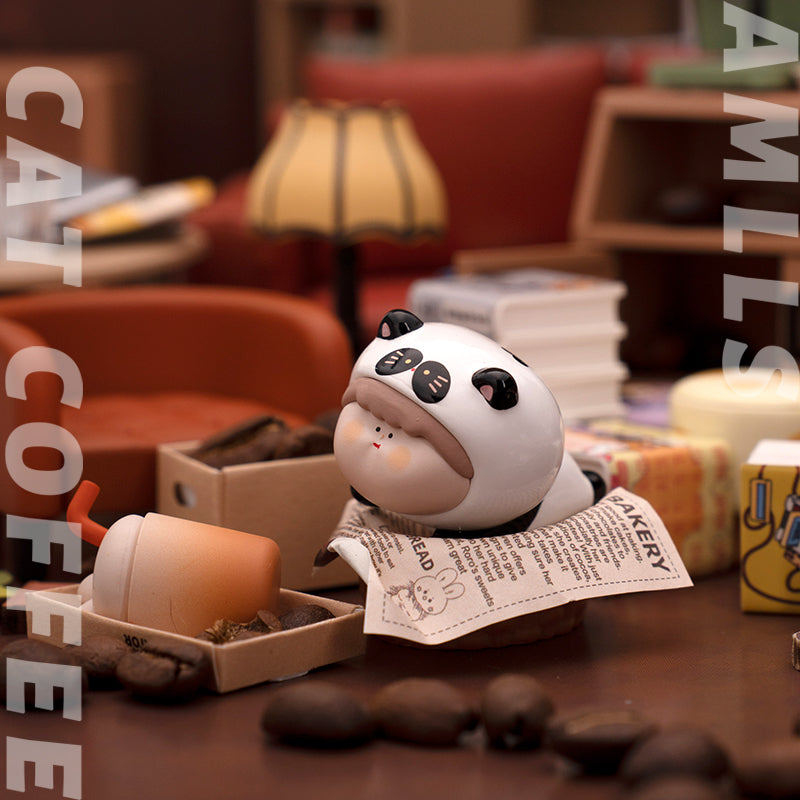 Amlls Cat Coffee Mini Beans Series PVC Figures