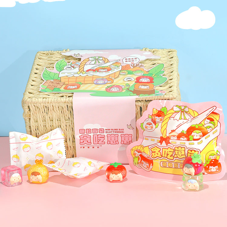ZAIZAI-FOOD Greedy Baby Cute Grain Mini Beans Series Dolls