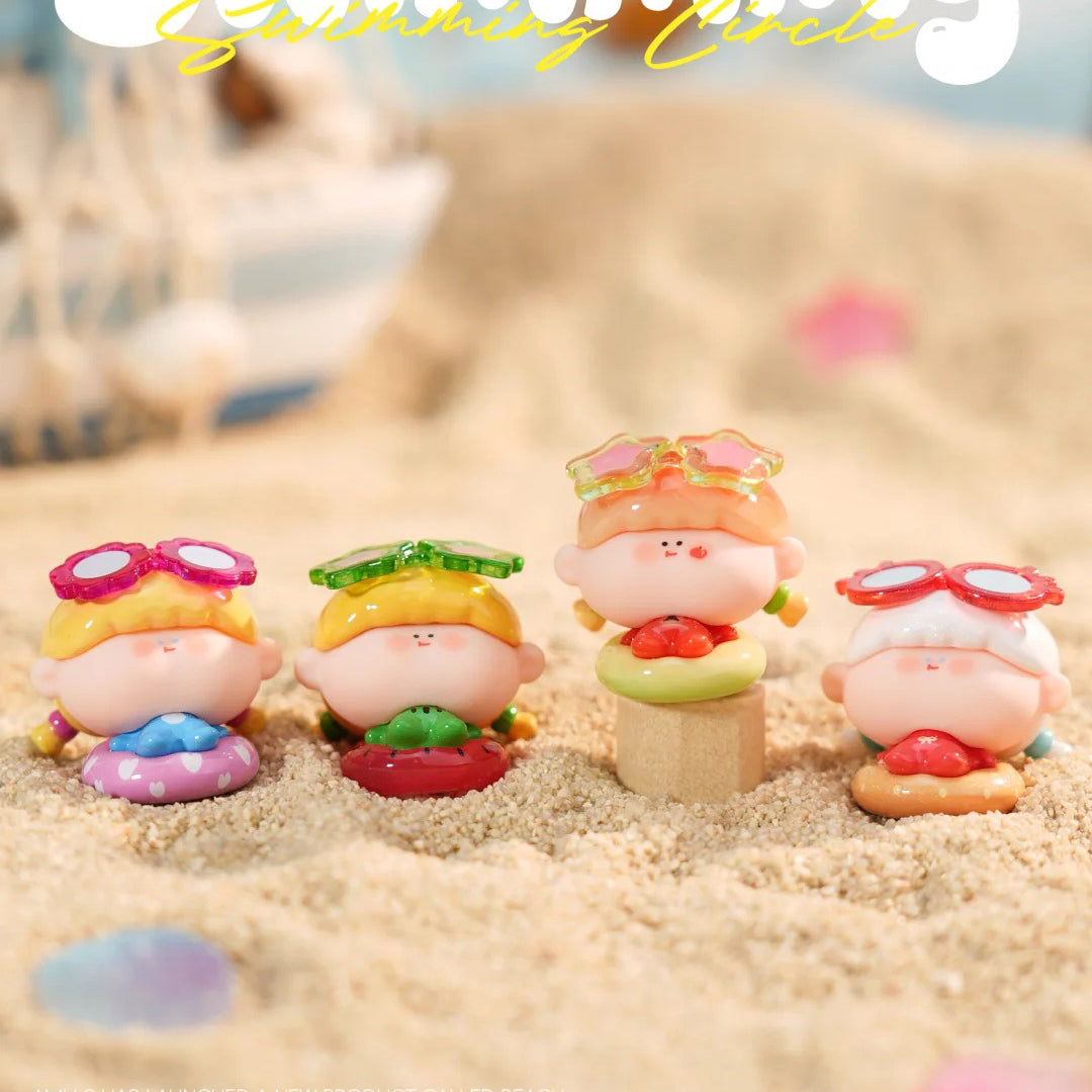 AMLLS Beach Swimming Ring Series Mini Beans Figures