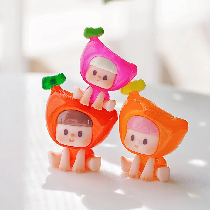 Buer Banana Hi Friends Series Mini Beans Figures