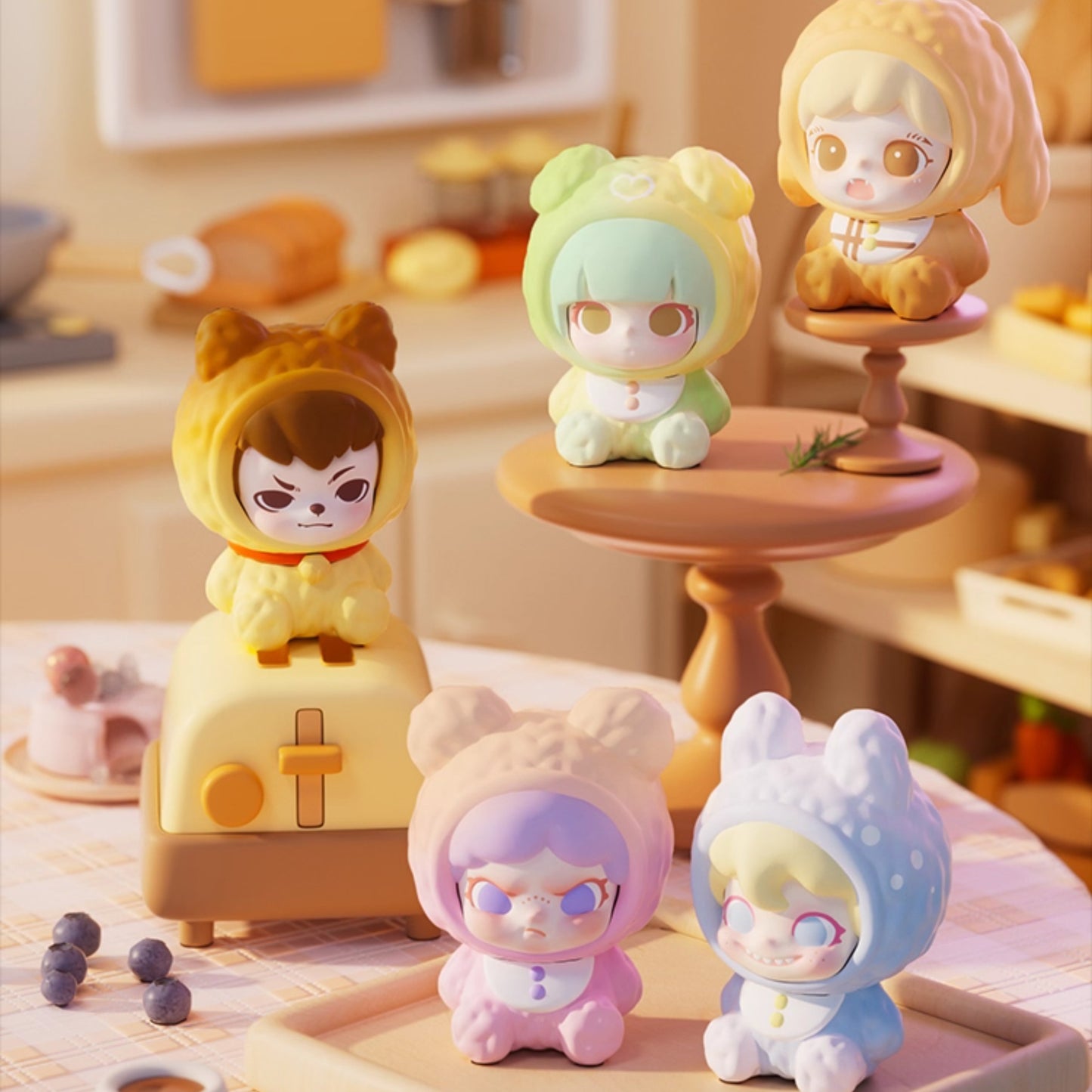 TNTSPACE Tiny Cutie Series Mini Beans Figures