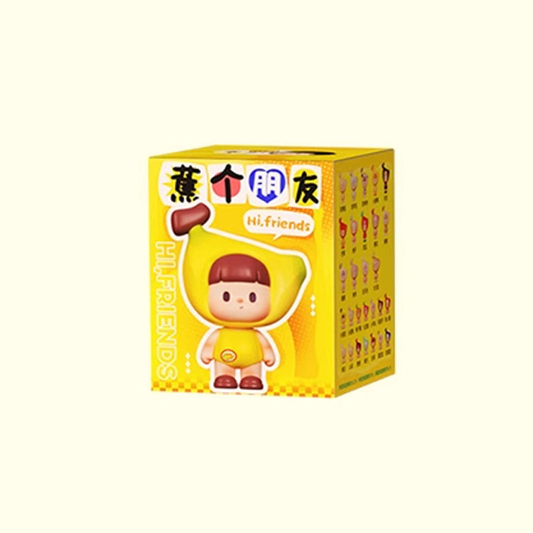 Buer Banana Hi Friends Series Mini Beans Figures