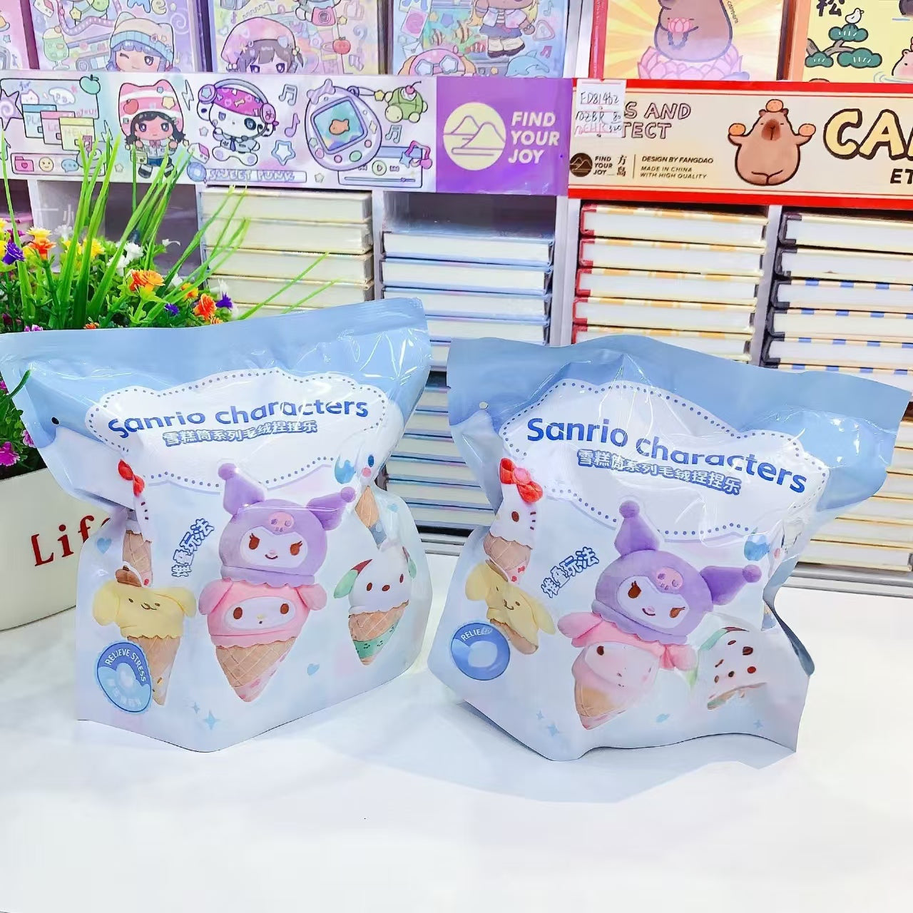 SRO Characters Ice Cream Cone Series Plush Decompression Slow Rebound Dolls