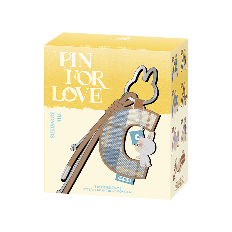 THE MONSTERS LABUBU Pin for Love Series - Letter Pendant Toys
