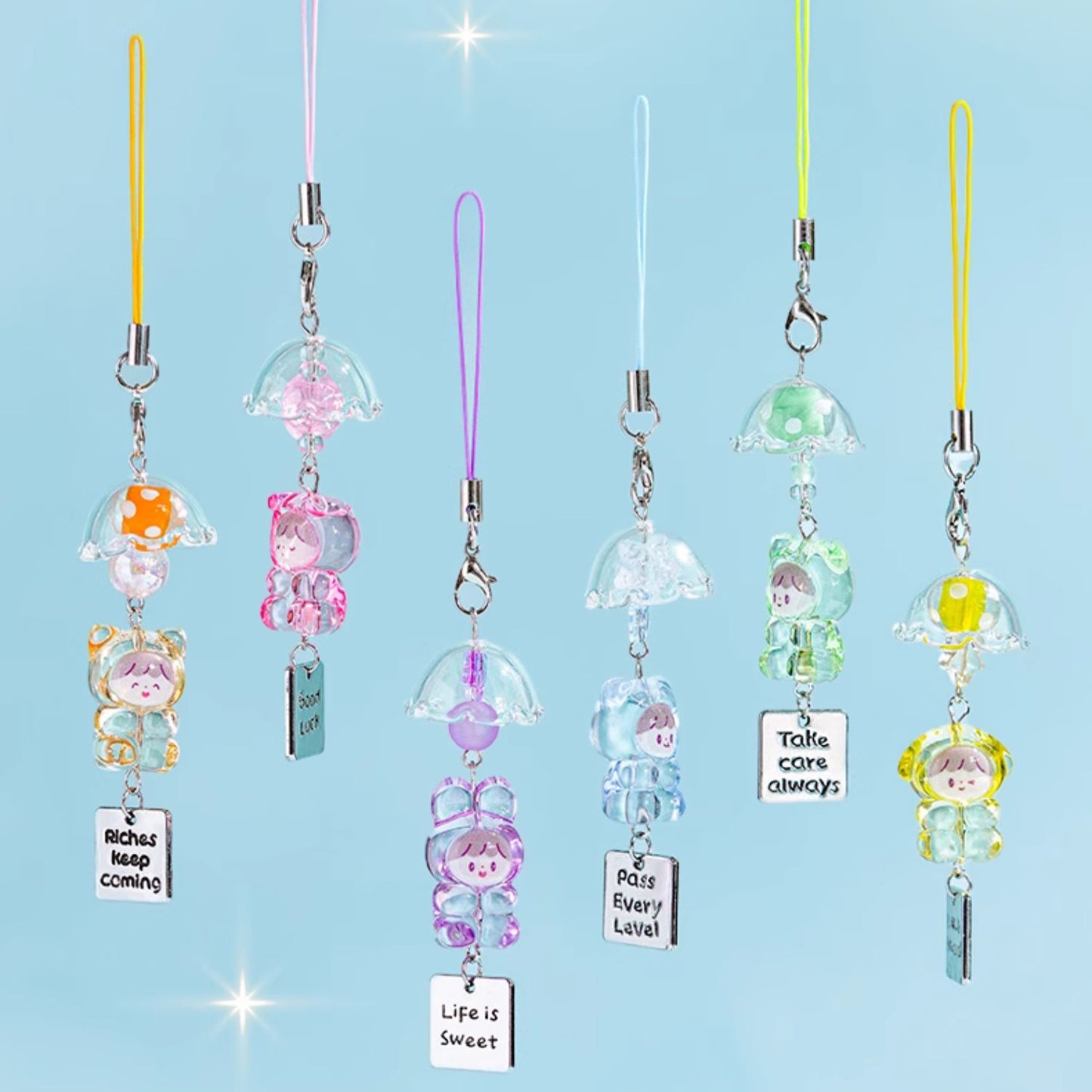 zZoton Gummy Bear Wishing Wind Chime Amulet Series Figures