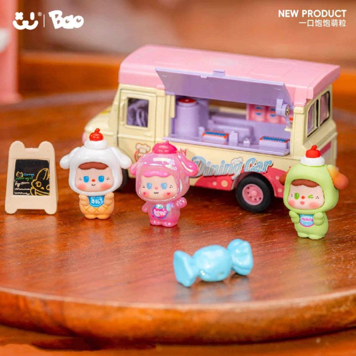 AMLLS One Bite Bao Cute Series Mini Bean Figures