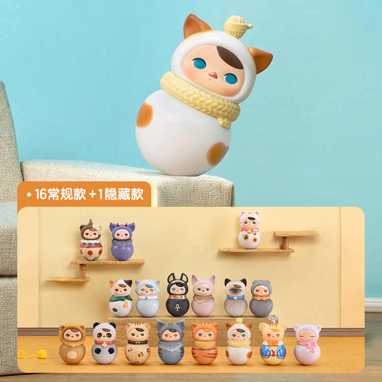 PUCKY Roly-Poly Kitty Series PVC Figures