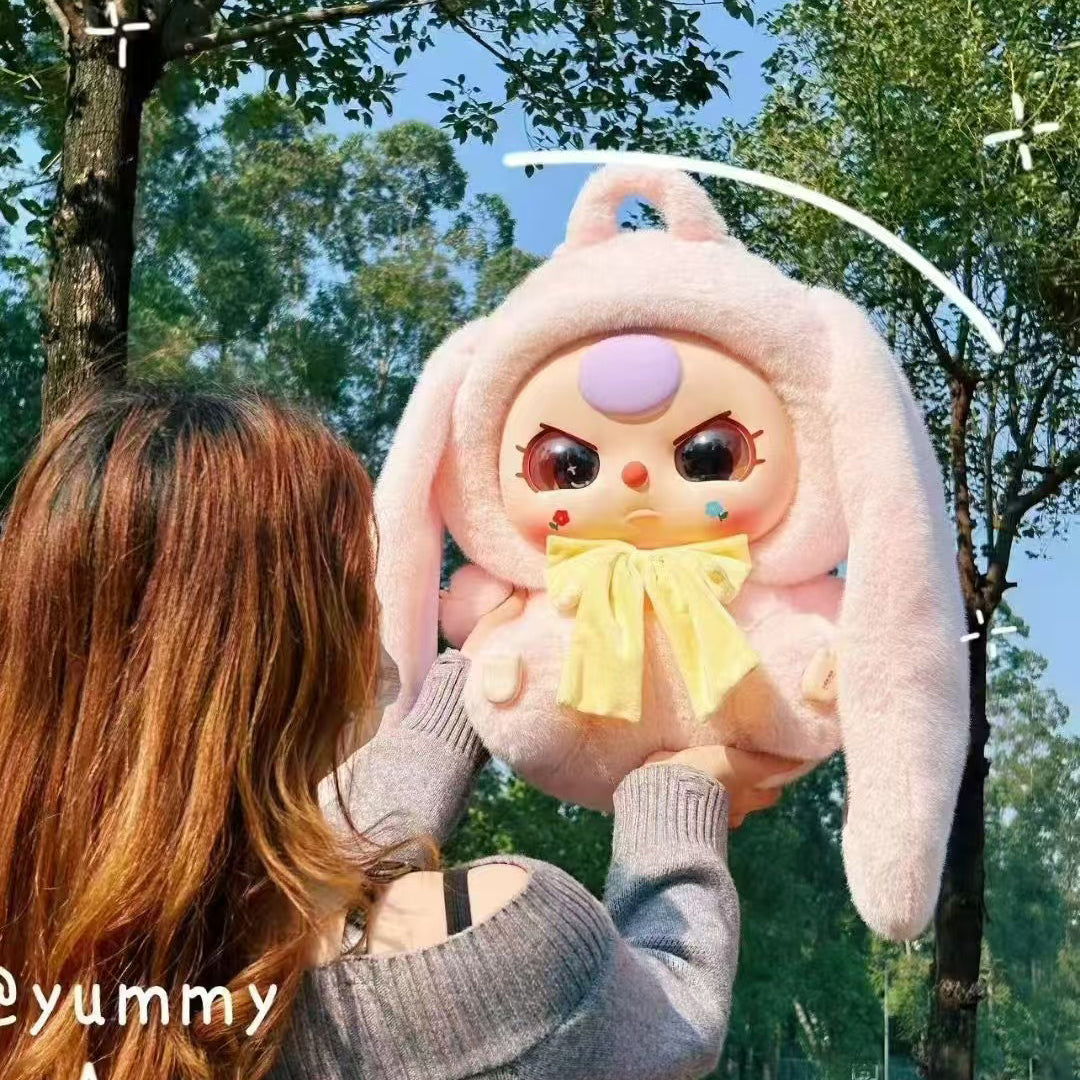 Baby Three Bunny Plush Schoolbag Doll