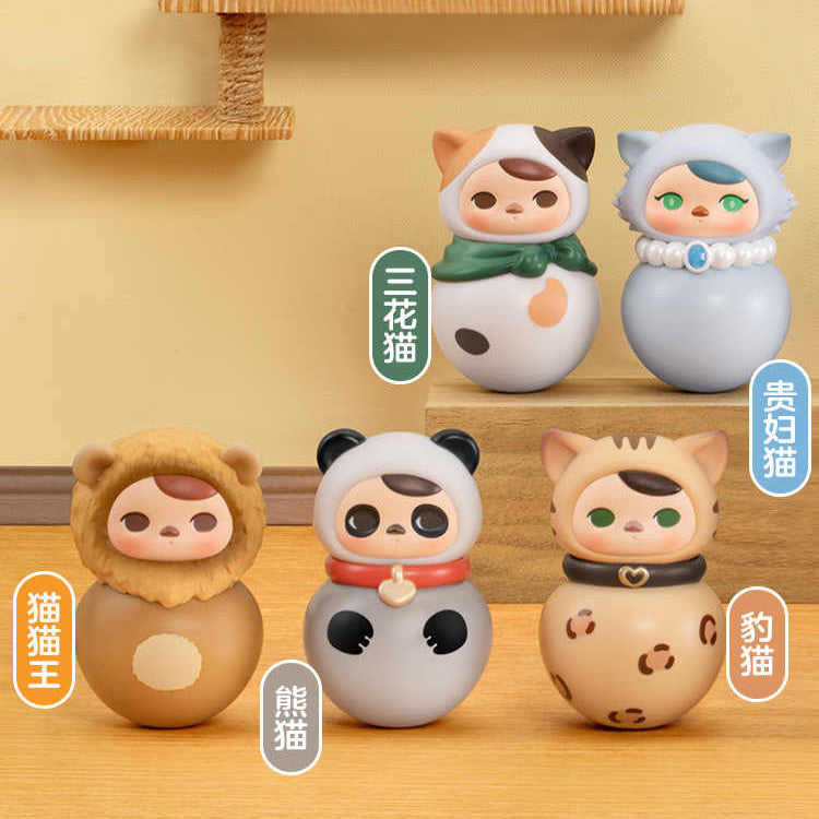 PUCKY Roly-Poly Kitty Series PVC Figures