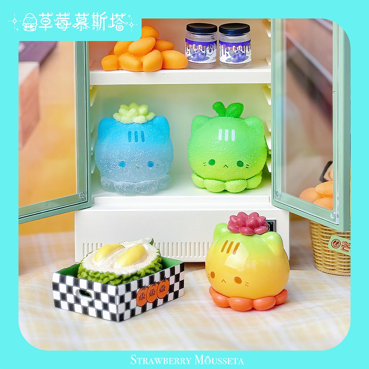 Octcats' Fruit Market Series Mini Beans Figures