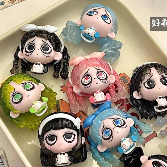 KIKI Row Sitting Series Mini Beans Figures