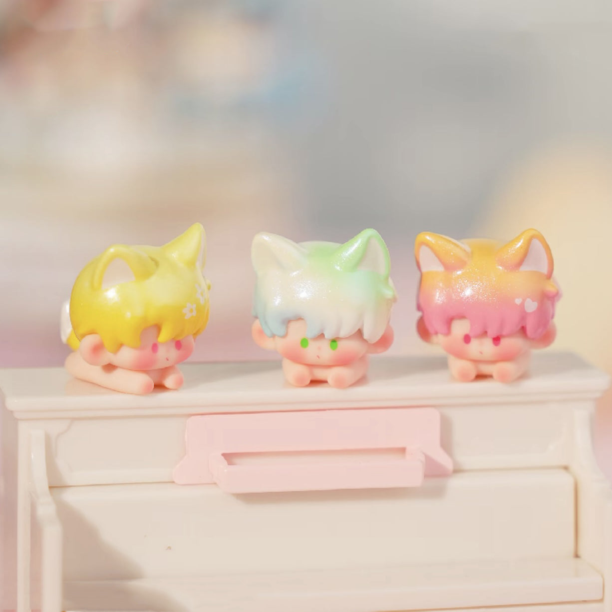 YUTA Fox Papa Kindergaten Series Mini Beans Figures