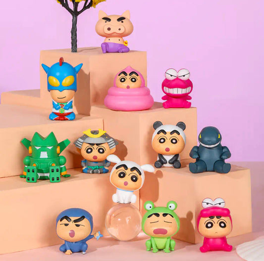 Фигурки серии Crayon Shin-chan Mini Beans Sit 