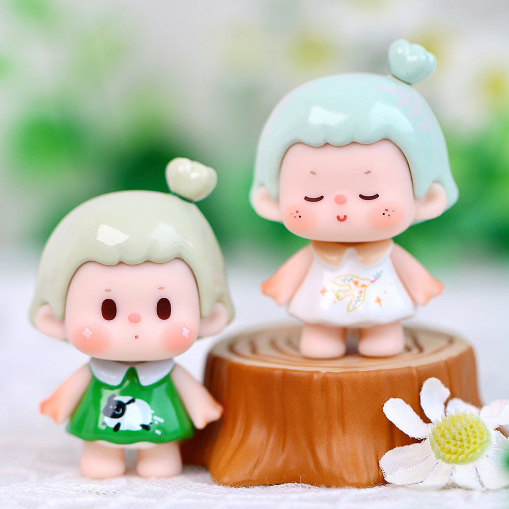 Buer Childhood Series Mini Beans Figures
