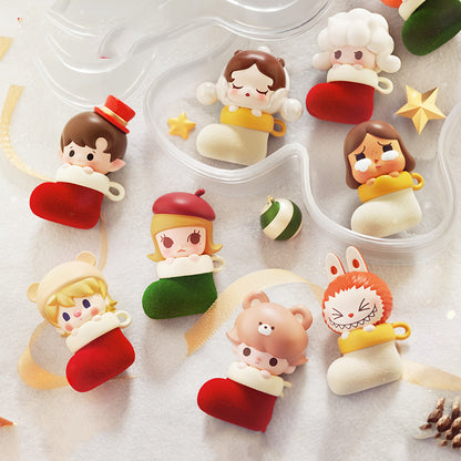 POP BEAN Christmas Sock Series PVC Figures Set