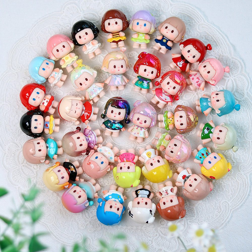 Buer Childhood Series Mini Beans Figures