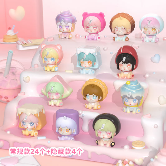 Milk Tea Family Series Mini Beans Figures