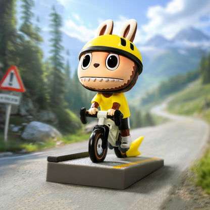 The Monster Labubu Summer Cycling Figure