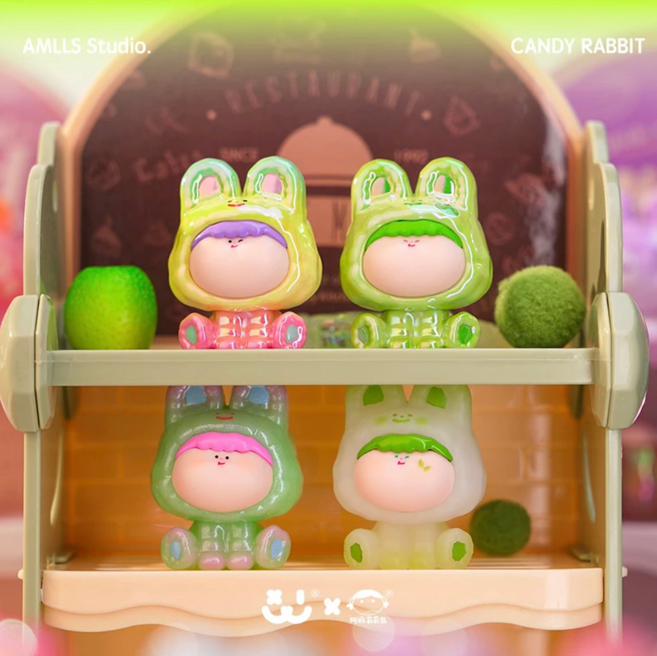 AMLLS Candy Rabbit Series Mini Beans Figures