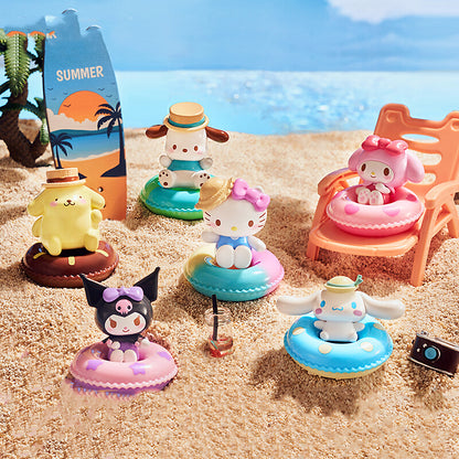 【BOGO】Sanrio Characters Mini Swim Ring Series PVC Figures