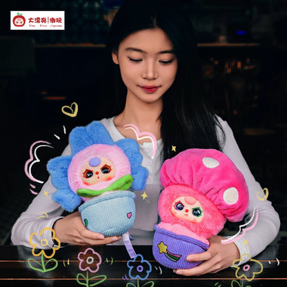 Baby Three A Pot of Litte Flower Plush Dolls