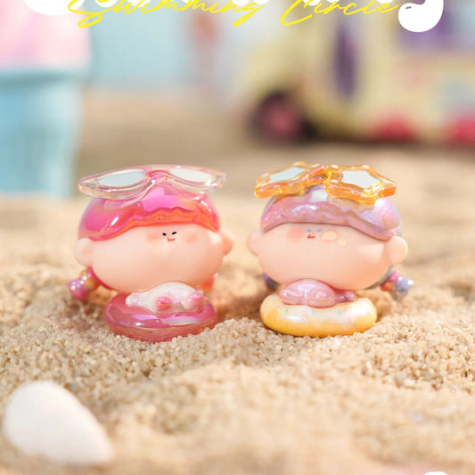AMLLS Beach Swimming Ring Series Mini Beans Figures