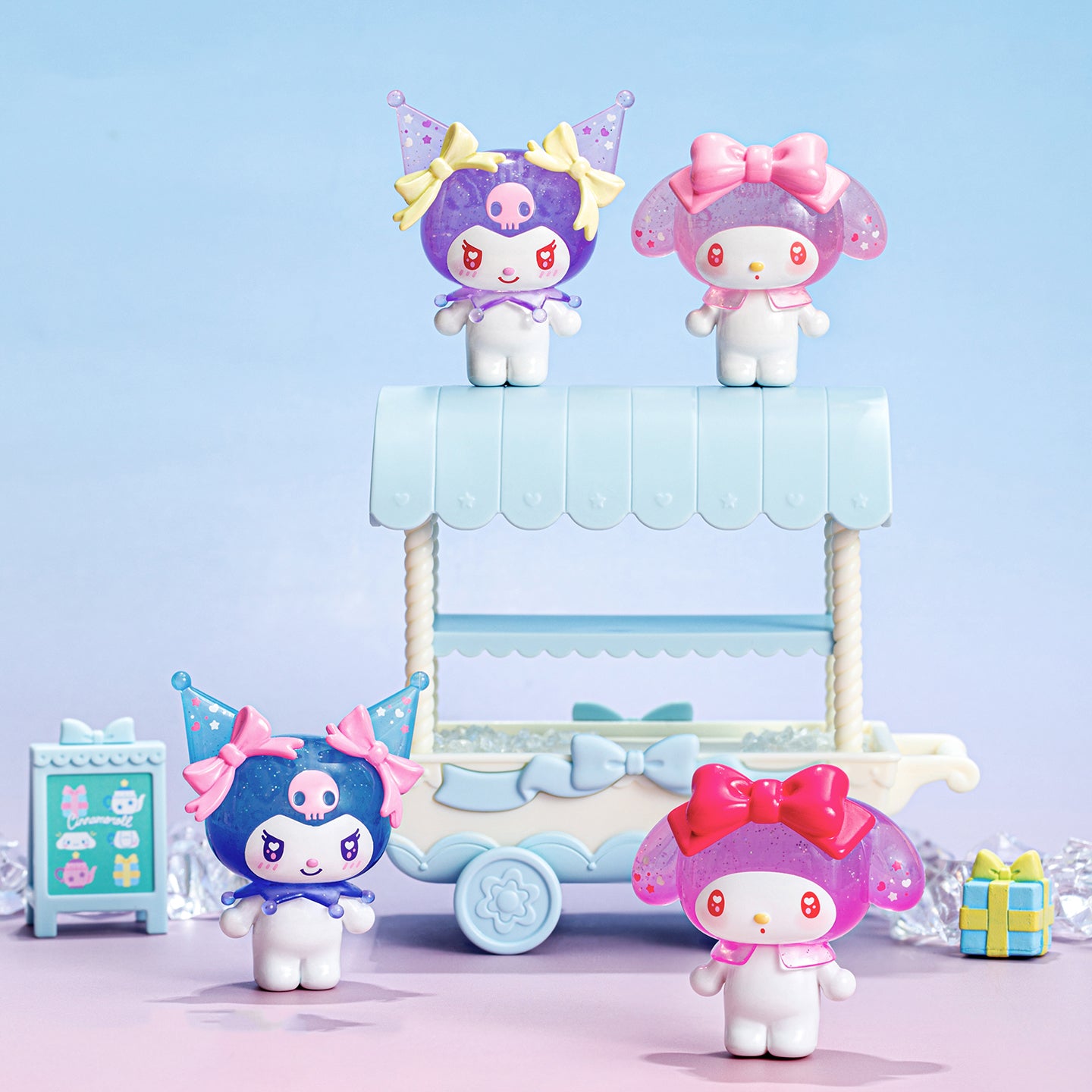 MY MELODY & KUROMI Ramune-style Series Mini Beans Figures