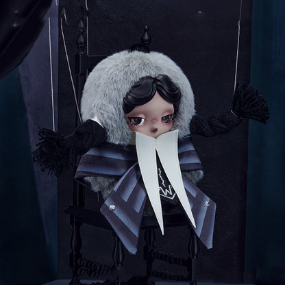 SKULLPANDA × Wednesday Plush Pendant Doll