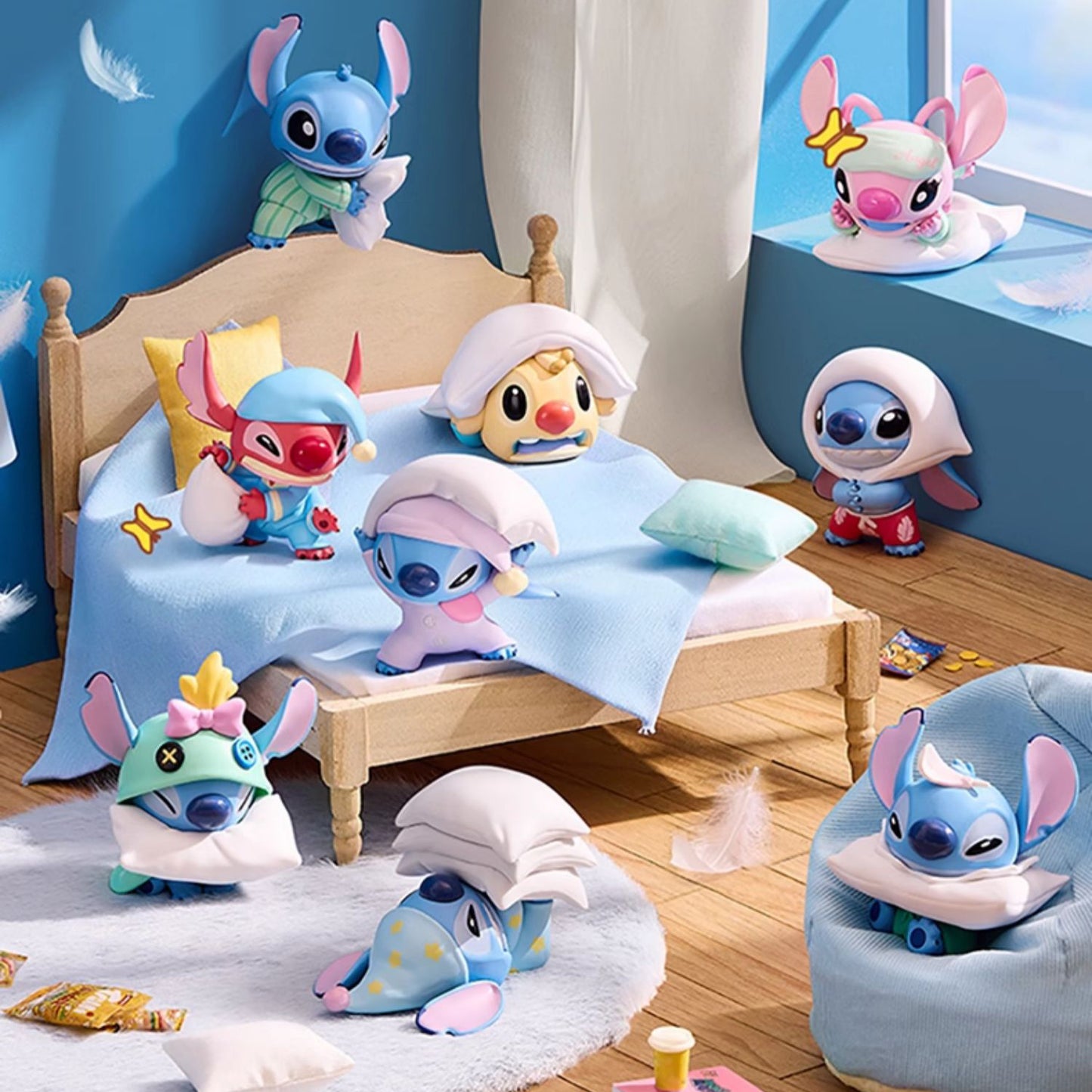 Stitch-Pillow Fight Series PVC Figures