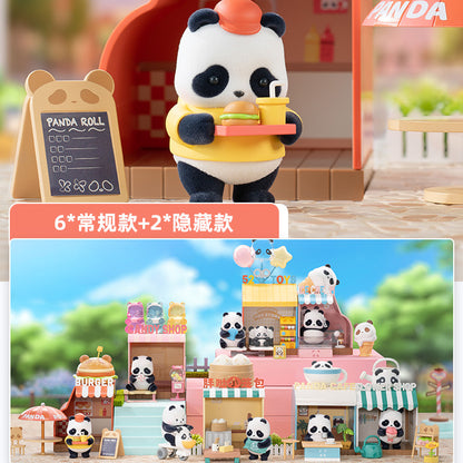 Panda Roll Shopping Street Series PVC Figures