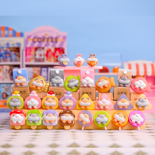 Rich Hamster Wants To Stick With You Mini Beans Series PVC Figures