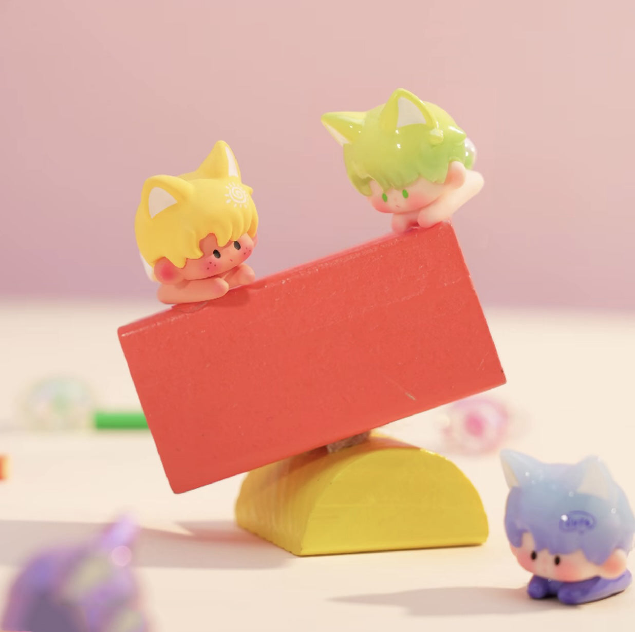 YUTA Fox Papa Kindergaten Series Mini Beans Figures
