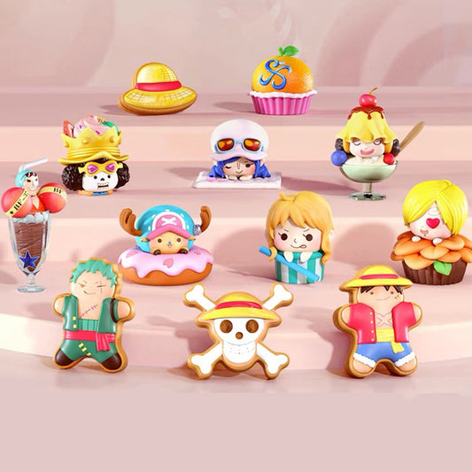 Фигурки из ПВХ серии ONE PIECE Dessert Carnival Mini Beans 