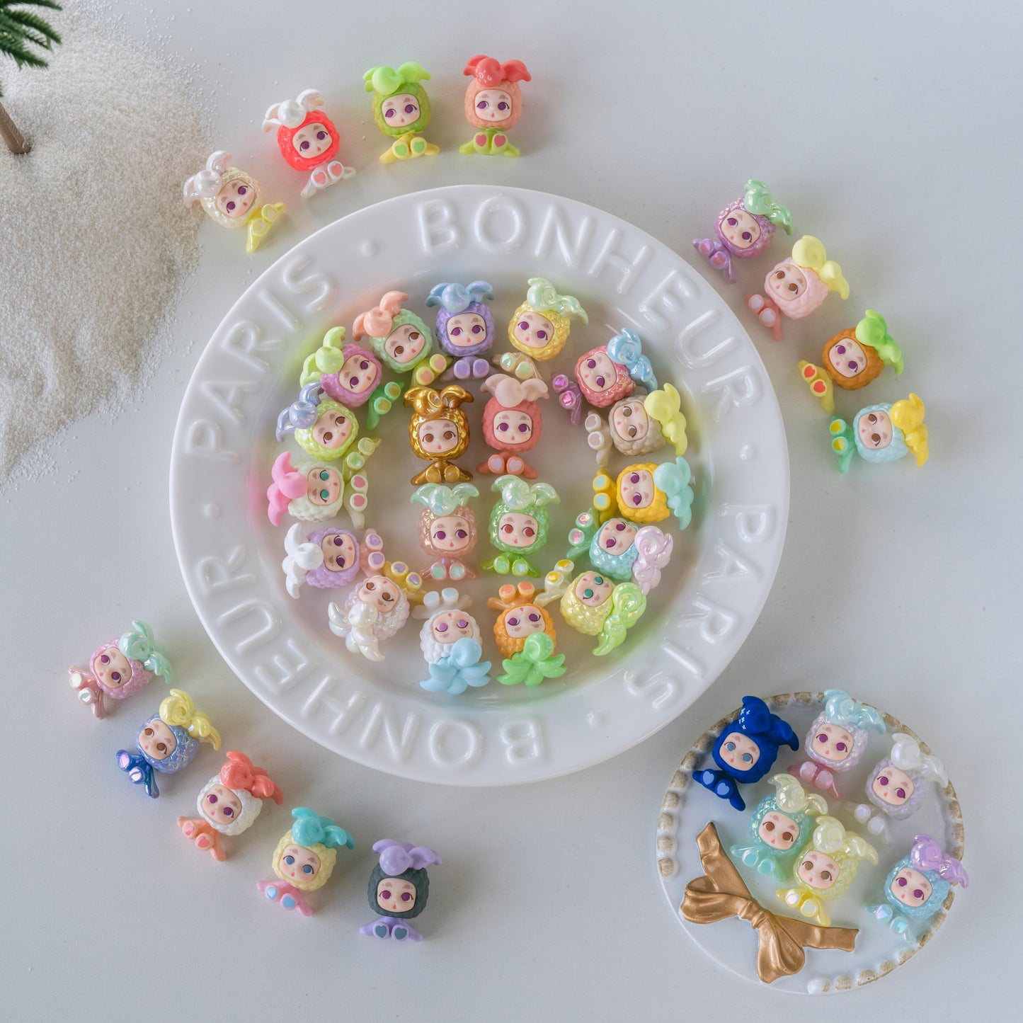 【BOGO】Aromua Boboluo Pineapple Mini Beans Series Figures