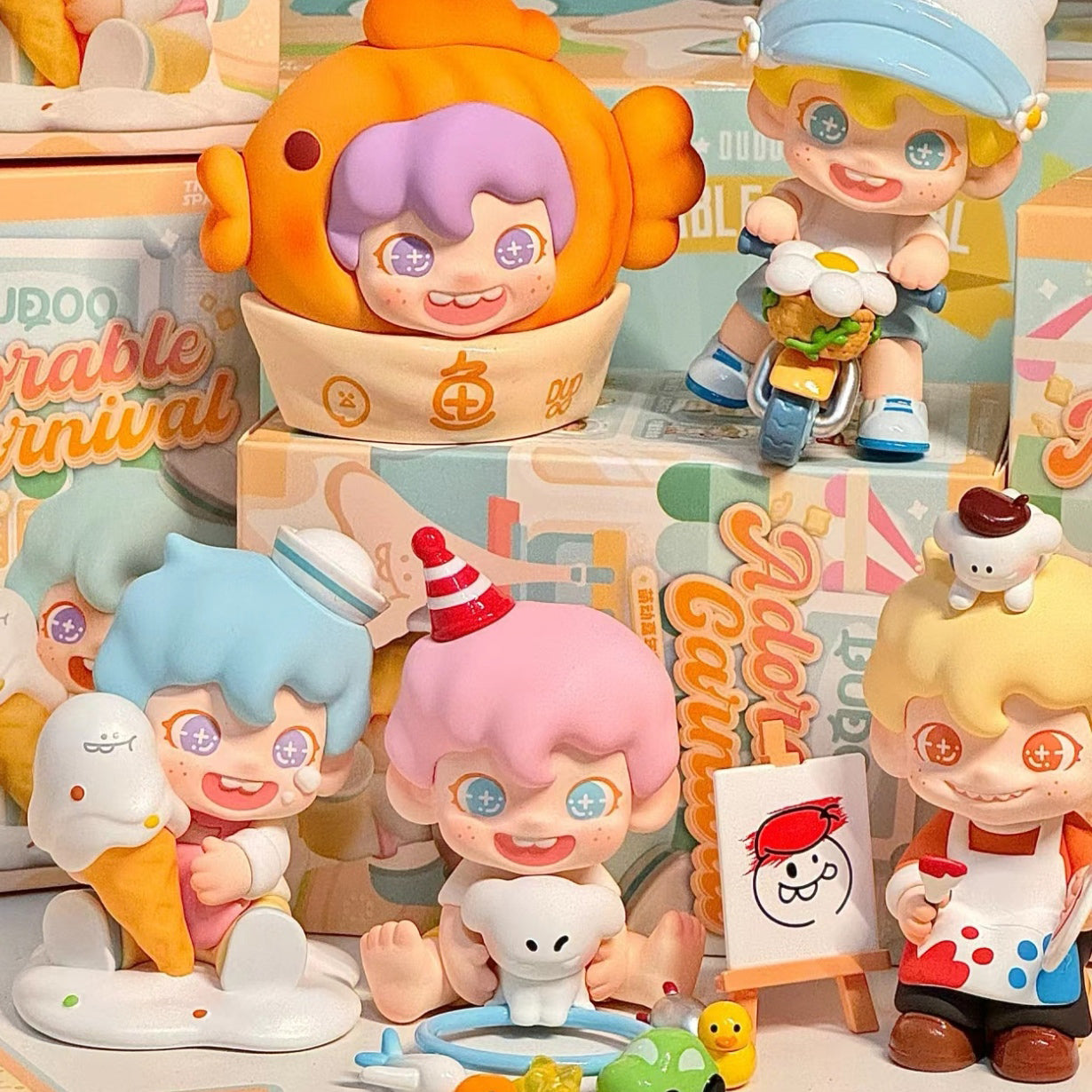 DUDOO Adorable Carnival Series PVC Figures