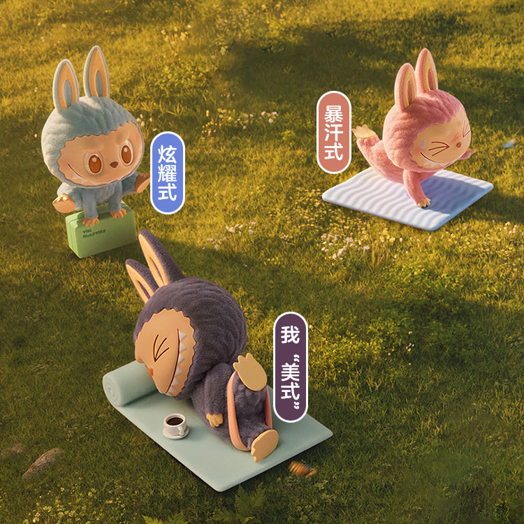 THE MONSTERS Labubu Lazy Yoga Series PVC Figures