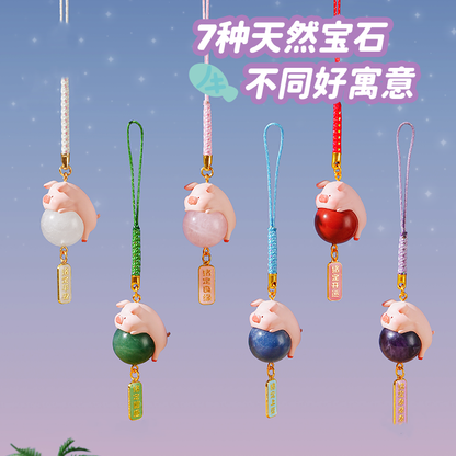 LuLu the Piggy Good Lucky Crystal Amulet Series Figures