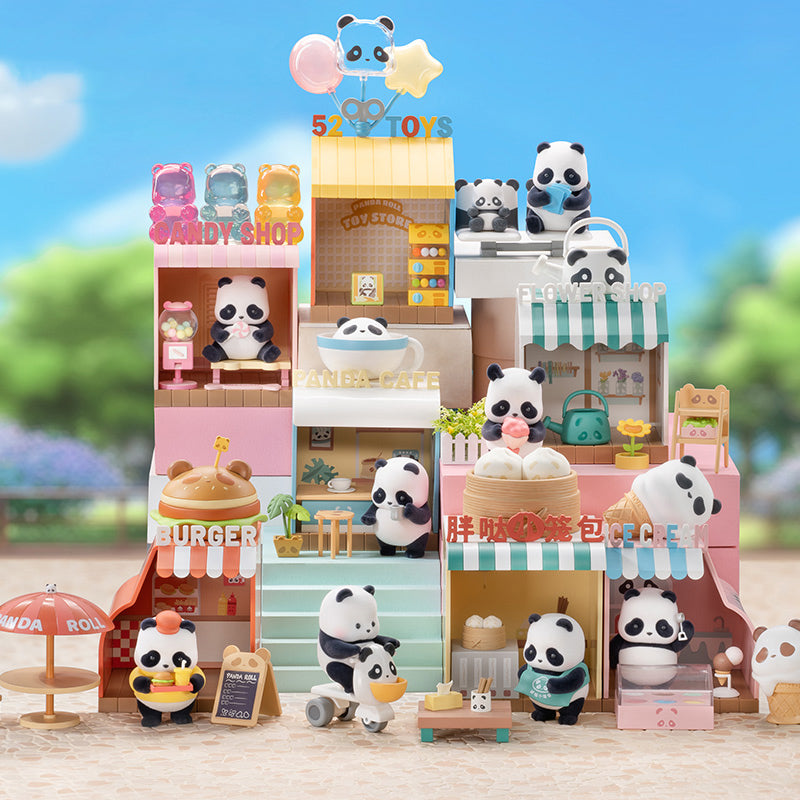 Фигурки из ПВХ серии Panda Roll Shopping Street 