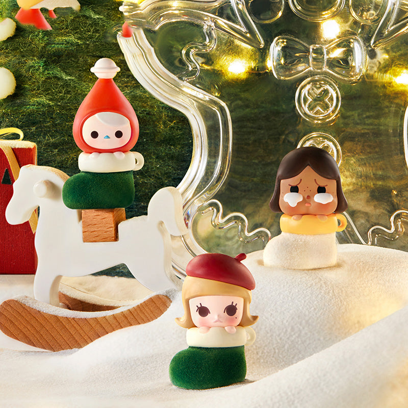 POP BEAN Christmas Sock Series PVC Figures Set