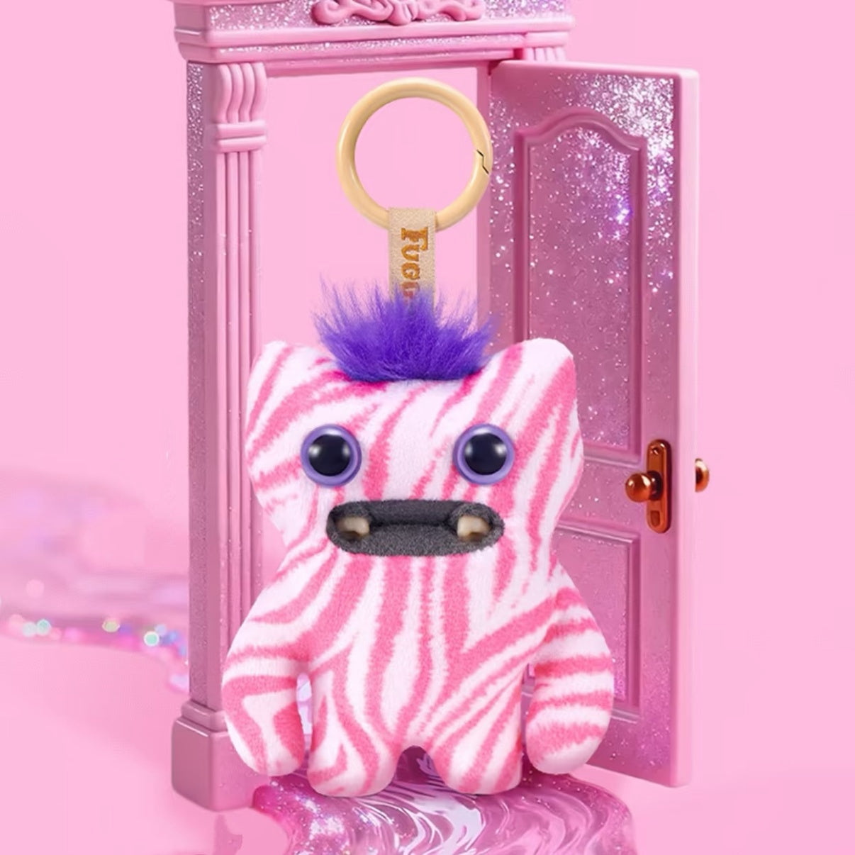 Fuggler Funny Ugly Monster Pink Baby Series Plush Key Chain Dolls