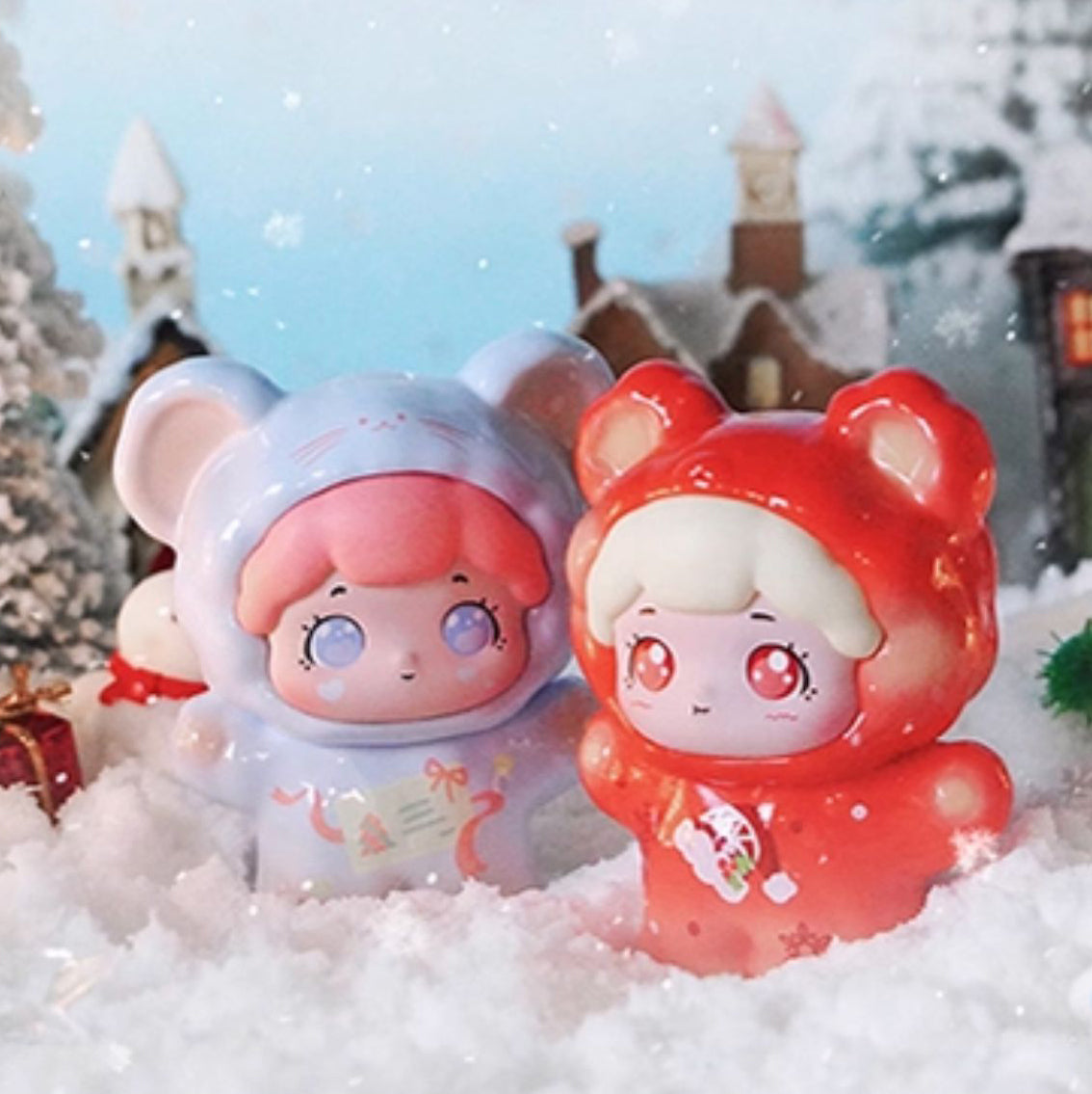 BaoBao's Pet Store Christmas Carnival Wreath & Aurora Series Figures