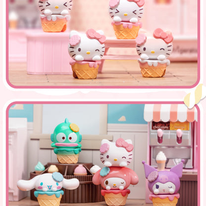 Sanrio Characters Ice Cream Cone Mini Beans Series PVC Figures