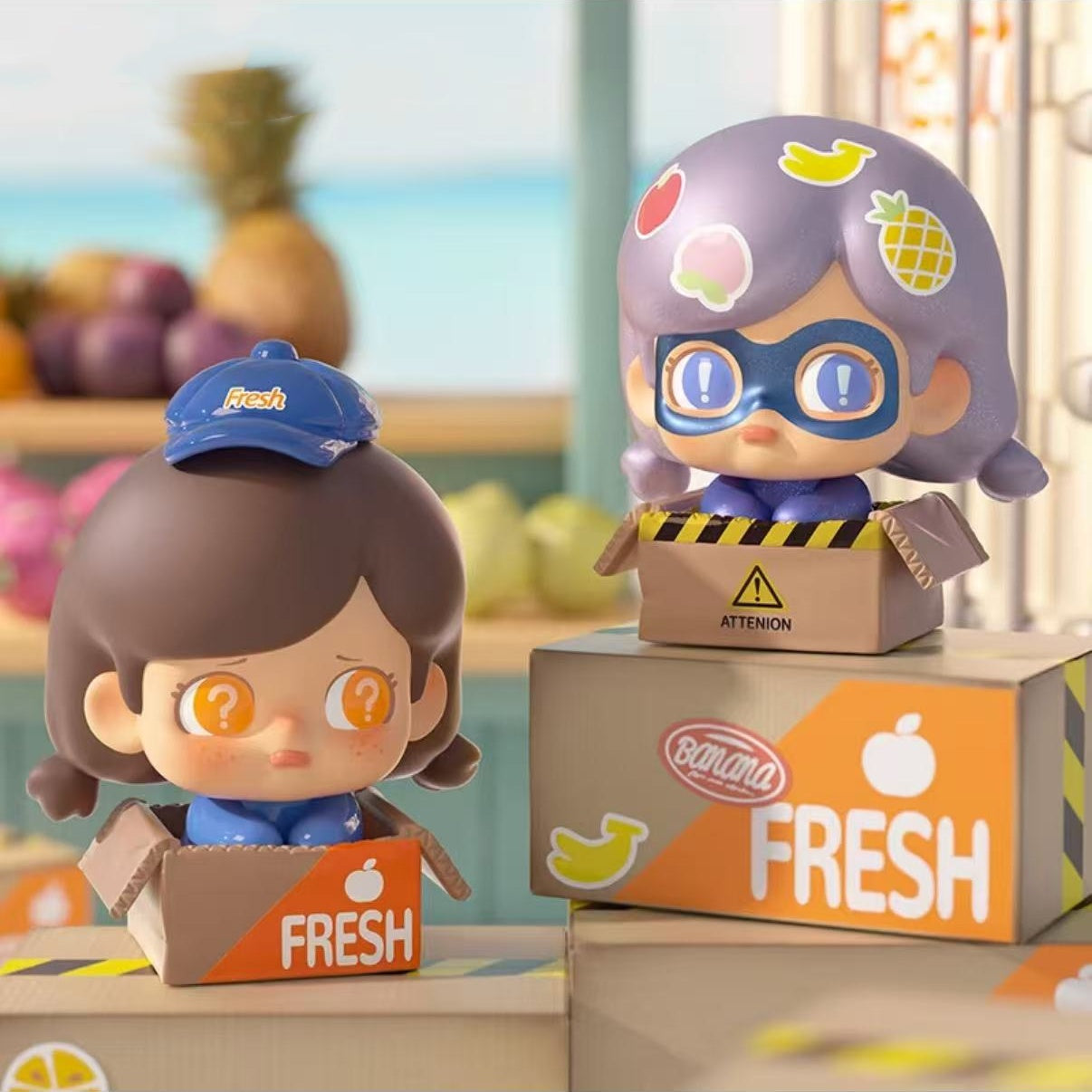Kokosa Fruit Party Series Mini Bean Figures
