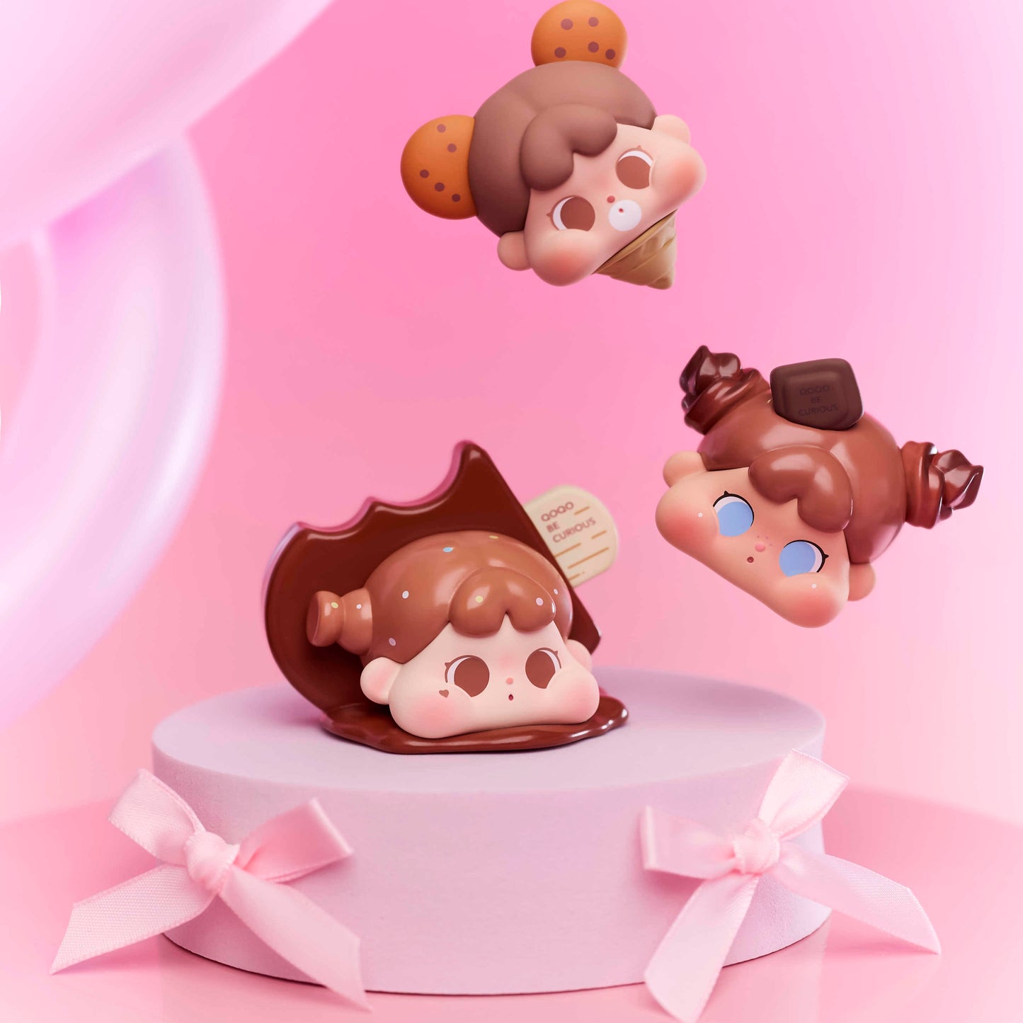 QOQO MINI FACE Chocolate Season Series Figures