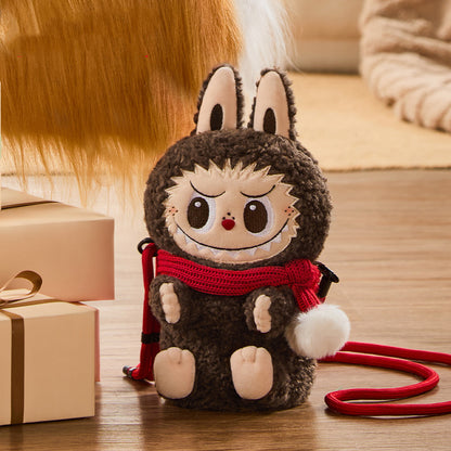 THE MONSTERS Classic Series-LABUBU Plush Doll Shoulder Bag