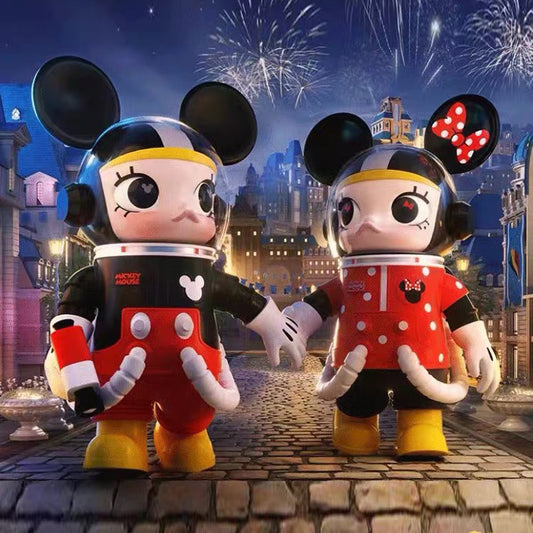 Mega Space Molly 100% Mickey & Minnie Set Series PVC Figures